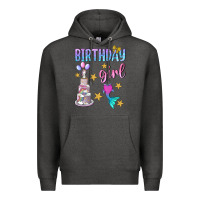 Charcoal Heather birthday girl Premium Hoodie - BundleAndBundleShop