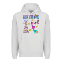 Dove Grey birthday girl Premium Hoodie - BundleAndBundleShop