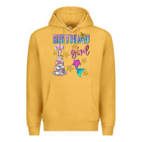 Mustard birthday girl Premium Hoodie - BundleAndBundleShop