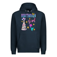 Navy birthday girl Premium Hoodie - BundleAndBundleShop