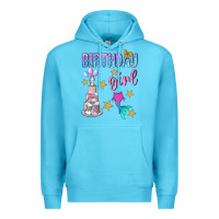 Ocean Blue birthday girl Premium Hoodie - BundleAndBundleShop