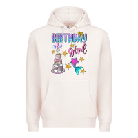 Pale Pink birthday girl Premium Hoodie - BundleAndBundleShop