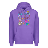 Purple birthday girl Premium Hoodie - BundleAndBundleShop