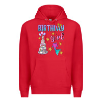 Red birthday girl Premium Hoodie - BundleAndBundleShop