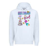 White birthday girl Premium Hoodie - BundleAndBundleShop