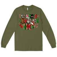 Army Green santas favorite ho Long Sleeve Tee - CowGirlArtShop
