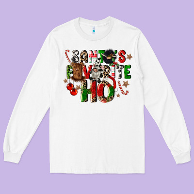 Santas Favorite Ho Long Sleeve Tee Designed By Cowgirlartshop