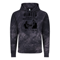 Cloud Black wanted bonnie and clyde, distressed Vintage Hoodie - lanVoArt
