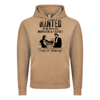 Vintage Coffee wanted bonnie and clyde, distressed Vintage Hoodie - lanVoArt