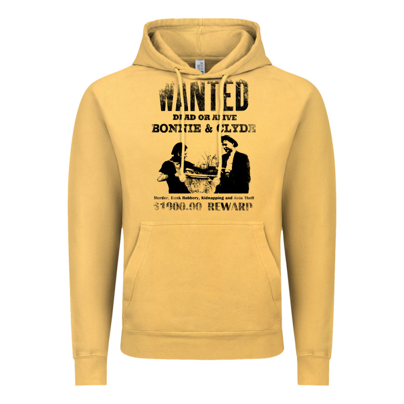 Wanted Bonnie And Clyde, Distressed Vintage Hoodie by lanVoArt | Teevron