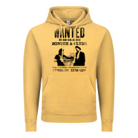 Vintage Mustard wanted bonnie and clyde, distressed Vintage Hoodie - lanVoArt