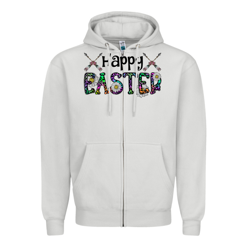 Happy Easter Zipper Hoodie by CowhideDigitalArt | Teevron