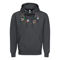 Smoke Happy Easter Zipper Hoodie - CowhideDigitalArt