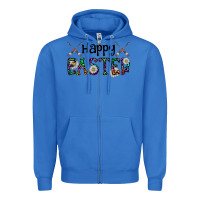 True Royal Happy Easter Zipper Hoodie - CowhideDigitalArt