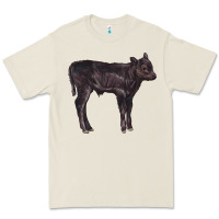 Bone Black Angus Calf Illustrations Premium Tee - LillyAllenDesigns