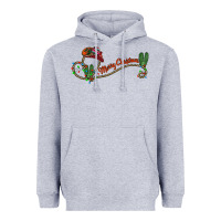 Heather Grey merry christmas western Heavyweight Hoodie - CowhideDigitalArt
