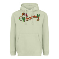 Matcha merry christmas western Heavyweight Hoodie - CowhideDigitalArt
