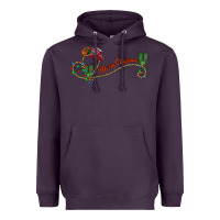 Plum merry christmas western Heavyweight Hoodie - CowhideDigitalArt