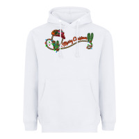 White merry christmas western Heavyweight Hoodie - CowhideDigitalArt