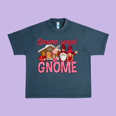 Gnome Sweet Gnome Valentine's Day Urban Heavy Tee Designed By Howdyjamesfarm