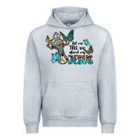 Heather Grey let me tell you about my jesus Urban Hoodie - BarkalooDesign