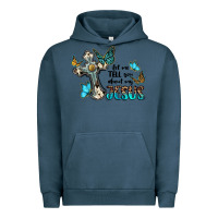 Pigment Midnight Navy let me tell you about my jesus Urban Hoodie - BarkalooDesign