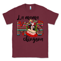 Burgundy la mama mos chingona Classic Tee - texasbilliewilder
