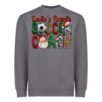 Storm Santa's Favorite Soccer Coach For Christmas Heavyweight Sweatshirt - FaDigitalArtStudio