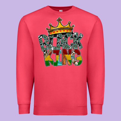 Black King Premium Sweatshirt Designed By Sublimationcraftshop