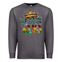 Charcoal Heather black king Premium Sweatshirt - SublimationCraftShop