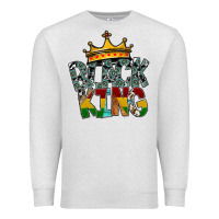 Oatmeal Heather black king Premium Sweatshirt - SublimationCraftShop