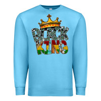 Ocean Blue black king Premium Sweatshirt - SublimationCraftShop