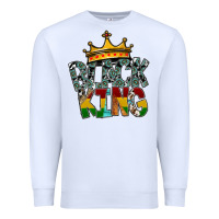 White black king Premium Sweatshirt - SublimationCraftShop