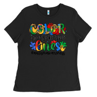 Black color outside the lines Ladies Tee - Artiststas