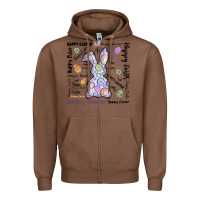 Chestnut Happy Easter Zipper Hoodie - CowhideDigitalArt