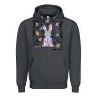 Smoke Happy Easter Zipper Hoodie - CowhideDigitalArt