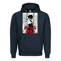 Navy mob psyco 100   % Zipper Hoodie - lanVoArt