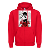 Red mob psyco 100   % Zipper Hoodie - lanVoArt
