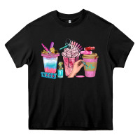 Black Nail Coffee Cups With Rings Bbs Heavy Core Tee - BundleAndBundleShop