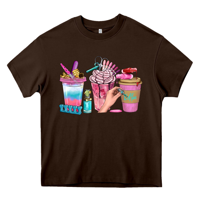 Nail Coffee Cups With Rings Bbs Heavy Core Tee by BundleAndBundleShop | Teevron