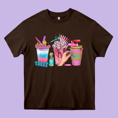 Nail Coffee Cups With Rings Bbs Heavy Core Tee Designed By Bundleandbundleshop