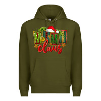 Army Green christmas mimi claus Premium Hoodie - FaDigitalArtStudio