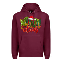 Burgundy christmas mimi claus Premium Hoodie - FaDigitalArtStudio
