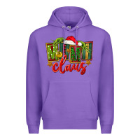 Purple christmas mimi claus Premium Hoodie - FaDigitalArtStudio