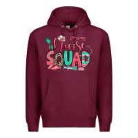 Burgundy nurse squad Premium Hoodie - RanaPortraitStore
