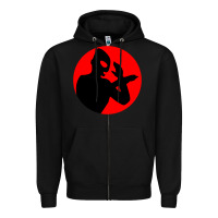 Black ultraman Zipper Hoodie - lanVoArt