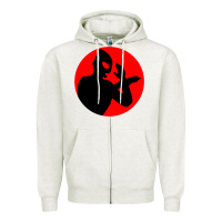 Oatmeal Heather ultraman Zipper Hoodie - lanVoArt