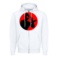 White ultraman Zipper Hoodie - lanVoArt