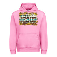 Fuchsia Pink let me tell you about jesus Urban Hoodie - BarkalooDesign
