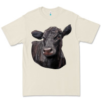 Bone Black Angus Cow Illustrations Premium Tee - LillyAllenDesigns